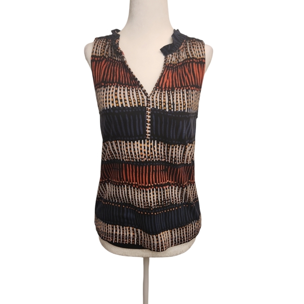 AnnTaylor Loft Women's Multicolor Sleeveless Jilamara Design Size S